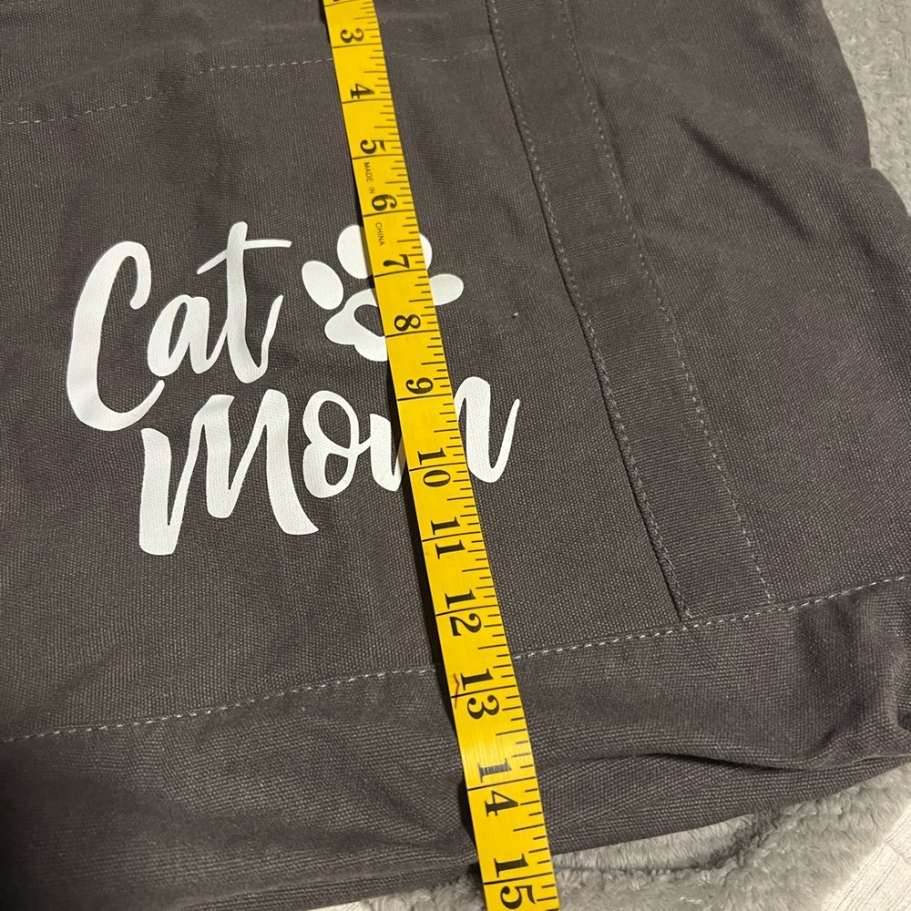 Cat Mom Tote Bag - gray - Picture 5 of 7